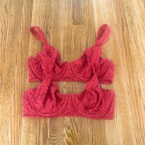 ❌SOLD❌ Aerie Happy Unlined Lace Demi 34DD